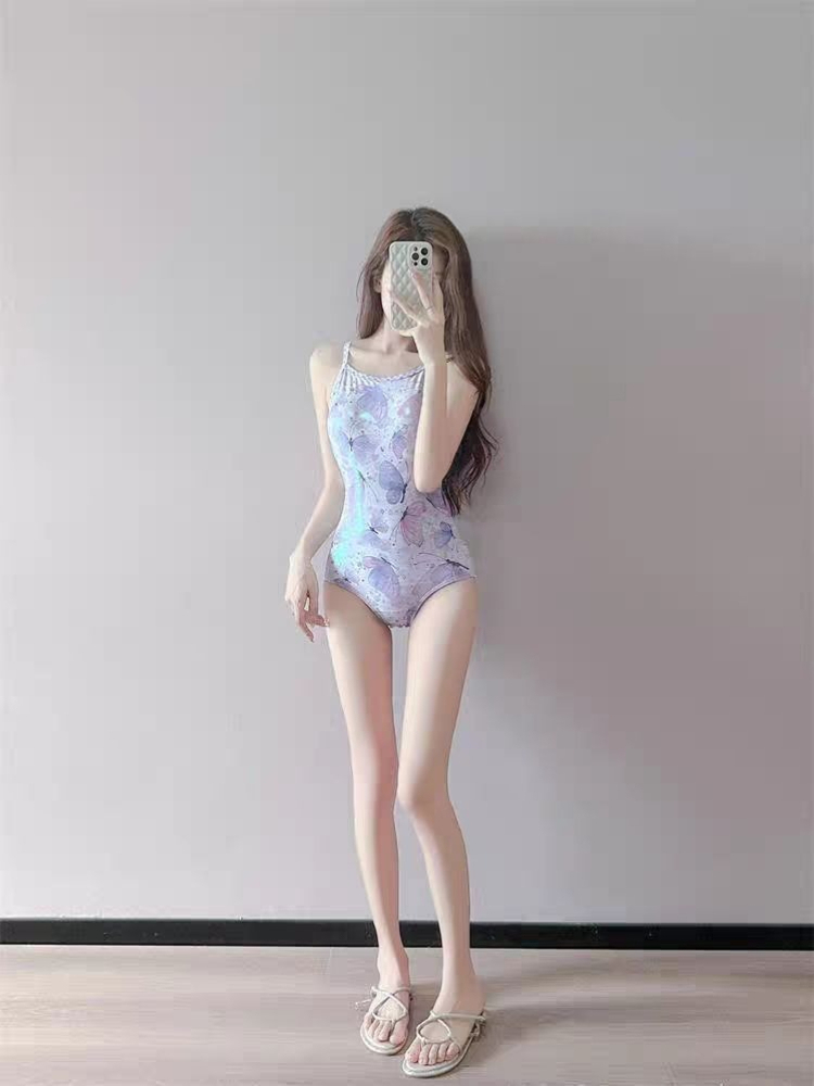 Swimwear - Fairy Style Triangular Cutout One Piece