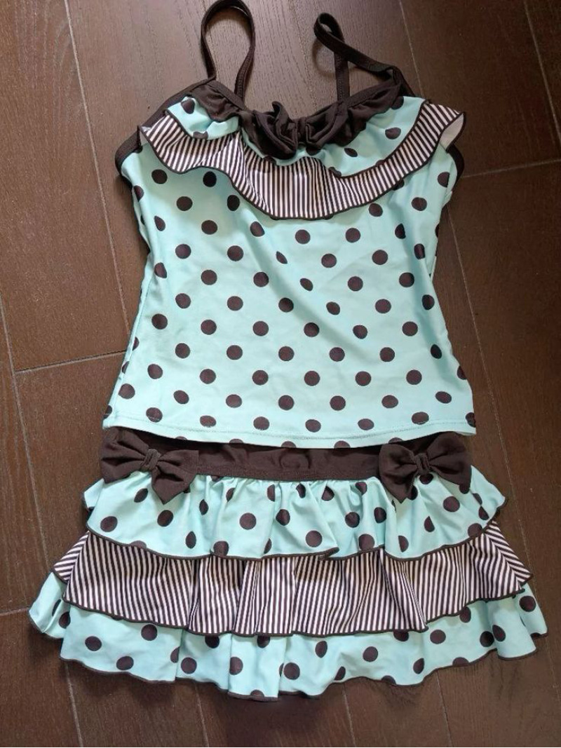 Skirts - Y2K Spice Girl two-piece suit, polka-dot