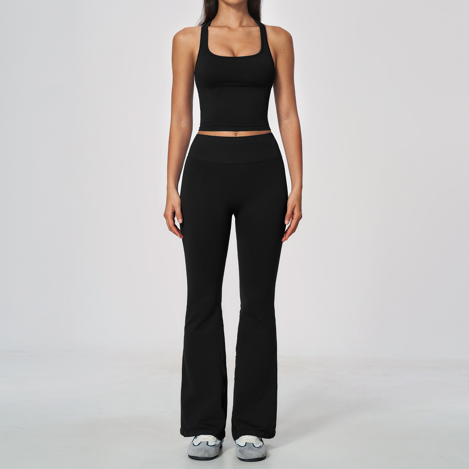 Women 2 Piece Yoga Set Racerba - Seamless Ribbed Workout Tank Top review and price