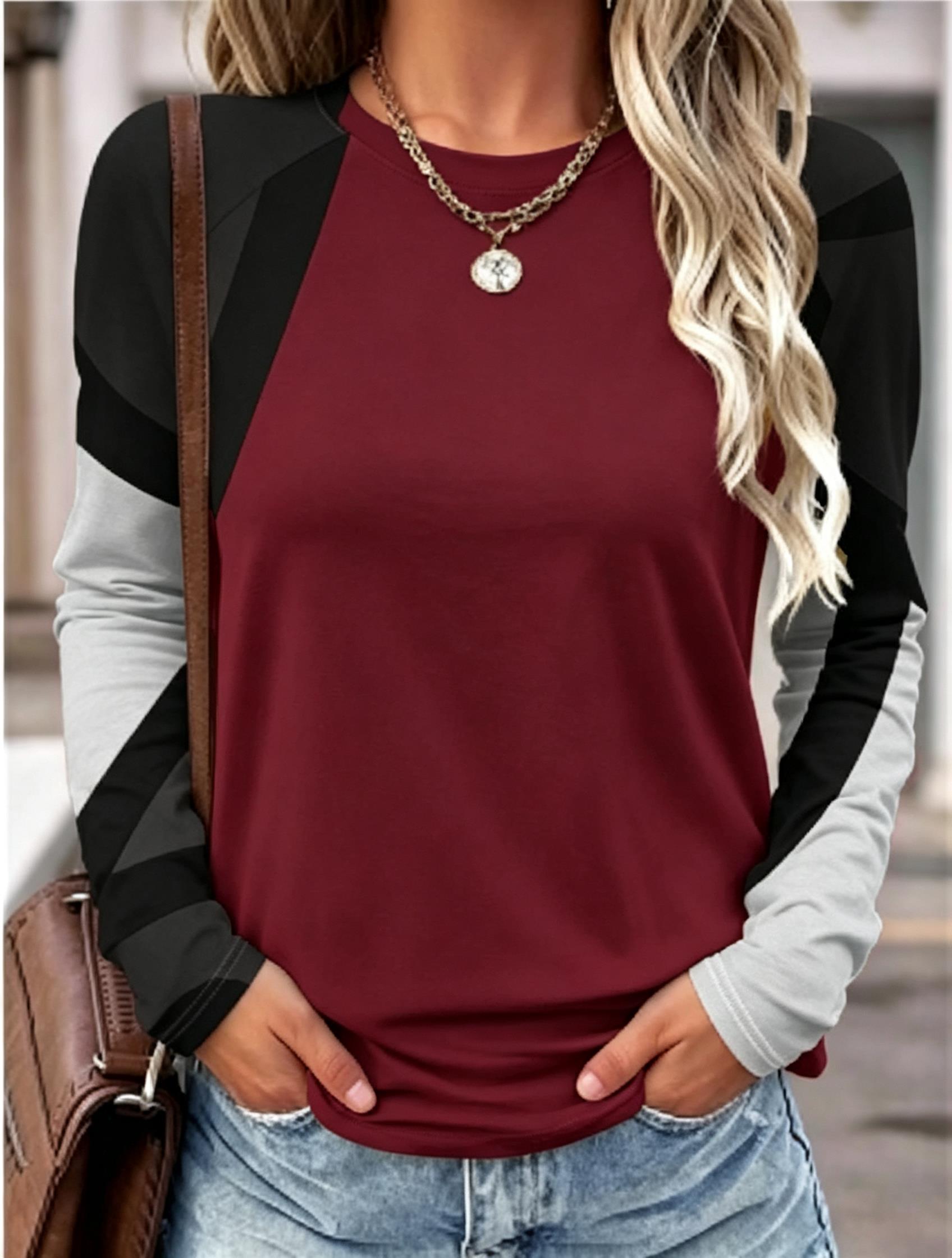 2026 Women Long Sleeve T Shirt - Blouses review and price