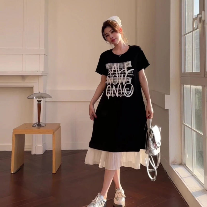 New 2026 Summer Women's T-Shir - Korean Style A Line Shirt Dress review and price