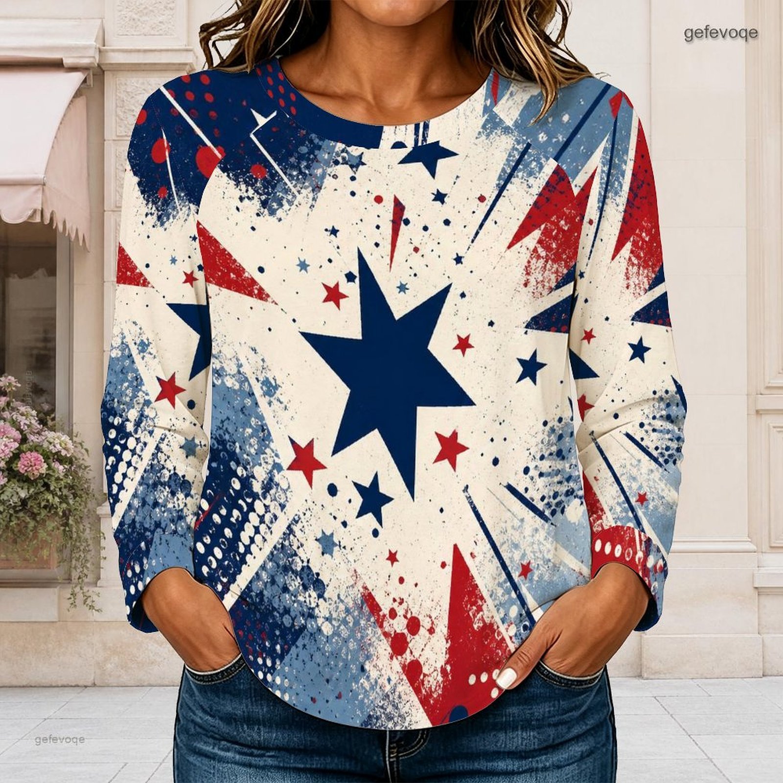 Women Crew Neck Raglan Long Sl - Blouses review and price