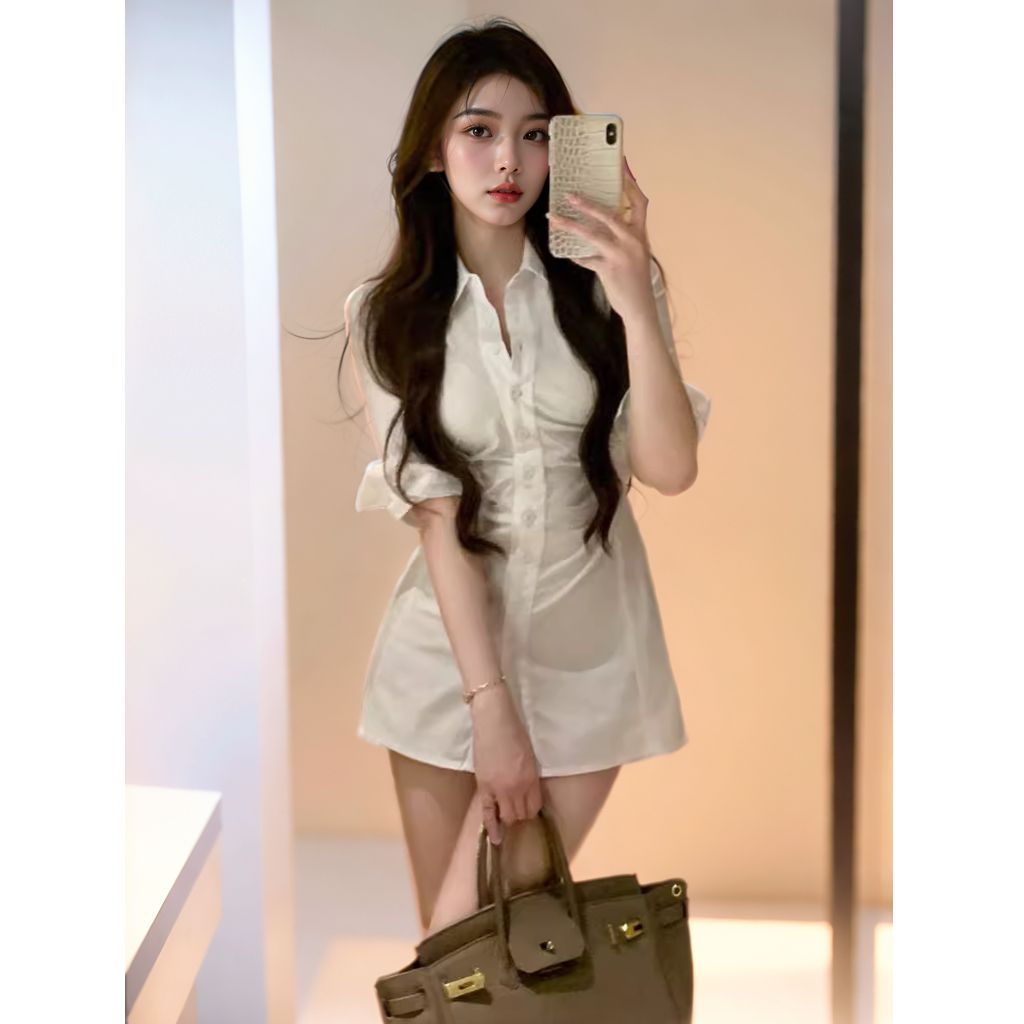 Pure Desire Korean Style Desig - Korean Style A Line Shirt Dress review and price