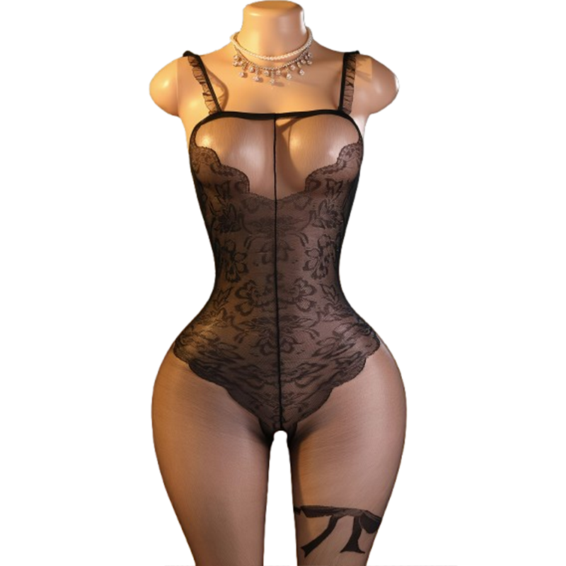 1 x Alluring black lace bodysu - Lingerie review and price